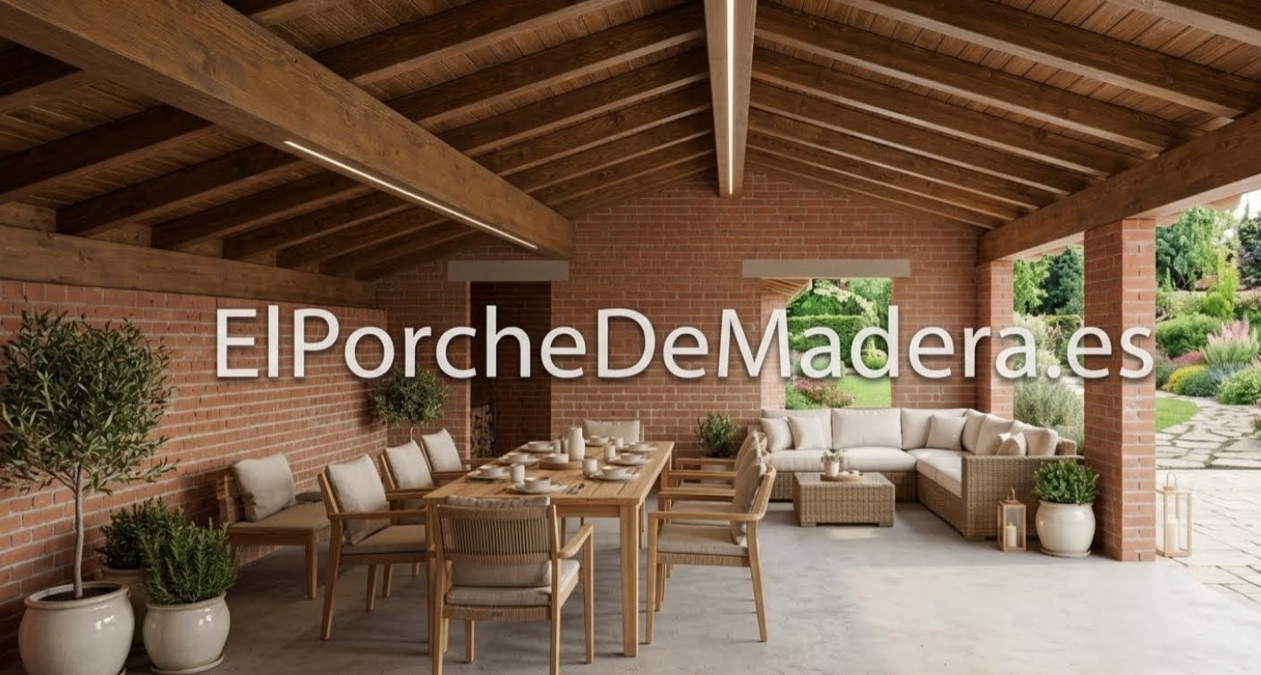 Porche de madera fabricado por El Porche de Madera